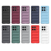 For Motorola Edge 60 Fusion 5G Global Magic Shield TPU + Flannel Phone Case(Grey)