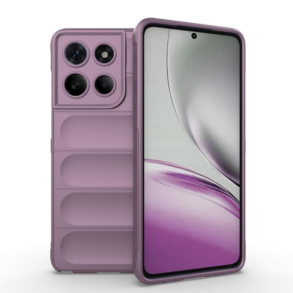 For Motorola Edge 60 Stylus 5G Global Magic Shield TPU + Flannel Phone Case(Purple)