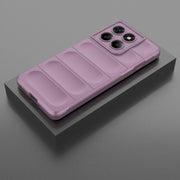 For Motorola Edge 60 Pro 5G Magic Shield TPU + Flannel Phone Case(Purple)
