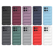 For Motorola Moto G86 5G Magic Shield TPU + Flannel Phone Case(Grey)