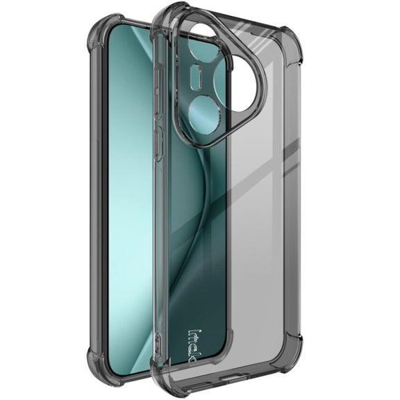 For Huawei Pura 70 imak Shockproof Airbag TPU Phone Case(Transparent Black)