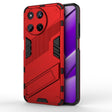 For Realme 11 4G Global Punk Armor 2 in 1 PC + TPU Phone Case with Holder(Red) - free shipping - PMC TechLife - Order now!