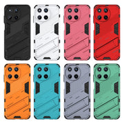 For Realme 11 4G Global Punk Armor 2 in 1 PC + TPU Phone Case with Holder(Green)