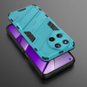 For Realme 11 4G Global Punk Armor 2 in 1 PC + TPU Phone Case with Holder(Blue)
