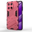 For Realme 11 4G Global Punk Armor 2 in 1 PC + TPU Phone Case with Holder(Light Red) - Realme Cases by PMC TechLife | Online Shopping South Africa | PMC TechLife | Buy Now Pay Later Mobicred