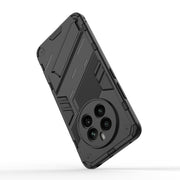 For Realme 12+ 5G Global Punk Armor 2 in 1 PC + TPU Phone Case with Holder(Green)