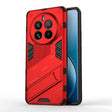 For Realme 12 Pro 5G Global Punk Armor 2 in 1 PC + TPU Phone Case with Holder(Red) - free shipping - PMC TechLife - Order now!