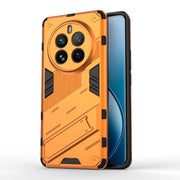 For Realme 12 Pro 5G Global Punk Armor 2 in 1 PC + TPU Phone Case with Holder(Orange)