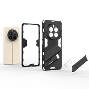 For Realme 12 Pro 5G Global Punk Armor 2 in 1 PC + TPU Phone Case with Holder(Blue)