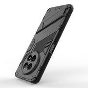 For Realme 12 5G Global Punk Armor 2 in 1 PC + TPU Phone Case with Holder(Black)