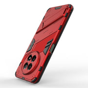 For Realme 12 5G Global Punk Armor 2 in 1 PC + TPU Phone Case with Holder(Red)