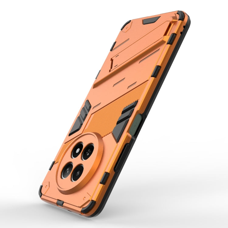 For Realme 12 5G Global Punk Armor 2 in 1 PC + TPU Phone Case with Holder(Orange)