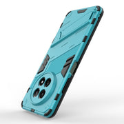 For Realme 12 5G Global Punk Armor 2 in 1 PC + TPU Phone Case with Holder(Blue)