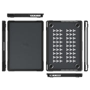 For MacBook Pro 14.2 inch 2023 / 2021 Dot Translucent Laptop Protective Case(Transparent Black)
