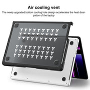 For MacBook Pro 14.2 inch 2023 / 2021 Dot Translucent Laptop Protective Case(Transparent Black)