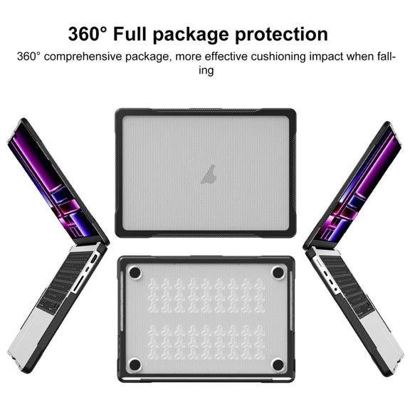 For MacBook Pro 14.2 inch 2023 / 2021 Dot Translucent Laptop Protective Case(Transparent)
