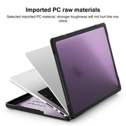 For MacBook Pro 14.2 inch 2023 / 2021 Dot Translucent Laptop Protective Case(Transparent Purple)