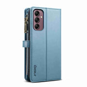 For Samsung Galaxy A35 5G ESEBLE Star Series Lanyard Zipper Wallet RFID Leather Case(Blue)