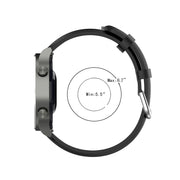 For Huawei Watch 4 / Watch 4 Pro Round Tail Leather Watch Band(Black)