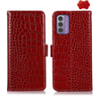For Nokia G42 5G Crocodile Top Layer Cowhide Leather Phone Case(Red) - Nokia Cases by PMC TechLife | Online Shopping South Africa | PMC TechLife | Buy Now Pay Later Mobicred
