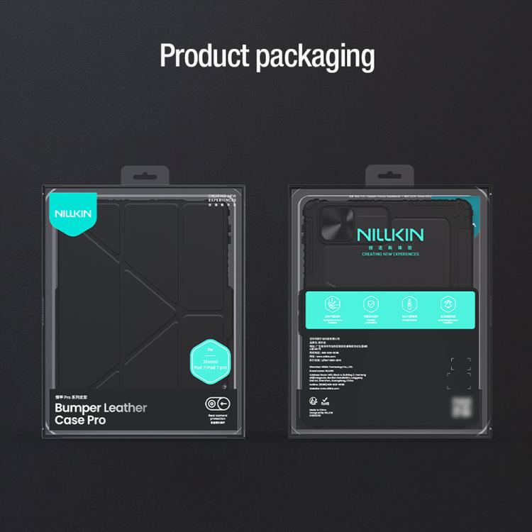 For Xiaomi Pad 7 / Pad 7 Pro NILLKIN Bumper Pro Camshield Tablet Leather Case(Black)