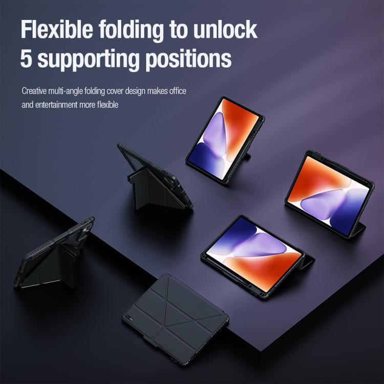 For Xiaomi Pad 7 / Pad 7 Pro NILLKIN Bumper Pro Camshield Tablet Leather Case(Black)