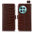 For OnePlus Ace 2 Pro Crocodile Top Layer Cowhide Leather Phone Case(Brown) - free shipping - PMC TechLife - Order now!
