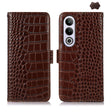 For OnePlus Nord CE4 5G Global Crocodile Top Layer Cowhide Leather Phone Case(Brown) - OnePlus Cases by PMC TechLife | Online Shopping South Africa | PMC TechLife | Buy Now Pay Later Mobicred