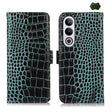 For OnePlus Nord CE4 5G Global Crocodile Top Layer Cowhide Leather Phone Case(Green) - OnePlus Cases by PMC TechLife | Online Shopping South Africa | PMC TechLife | Buy Now Pay Later Mobicred
