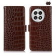 For OnePlus Nord 13 Crocodile Top Layer Cowhide Leather Phone Case(Brown) - OnePlus Cases by PMC TechLife | Online Shopping South Africa | PMC TechLife | Buy Now Pay Later Mobicred