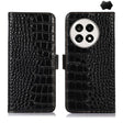 For OnePlus Ace 5 Pro / Ace 5 Crocodile Top Layer Cowhide Leather Phone Case(Black) - OnePlus Cases by PMC TechLife | Online Shopping South Africa | PMC TechLife | Buy Now Pay Later Mobicred