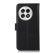 For OnePlus Nord 13 Magnetic Crazy Horse Texture Genuine Leather RFID Phone Case(Black)