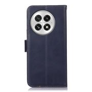 For OnePlus Nord 13 Magnetic Crazy Horse Texture Genuine Leather RFID Phone Case(Blue)