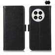 For OnePlus Ace 5 Pro / Ace 5 Magnetic Crazy Horse Texture Genuine Leather RFID Phone Case(Black) - OnePlus Cases by PMC TechLife | Online Shopping South Africa | PMC TechLife | Buy Now Pay Later Mobicred