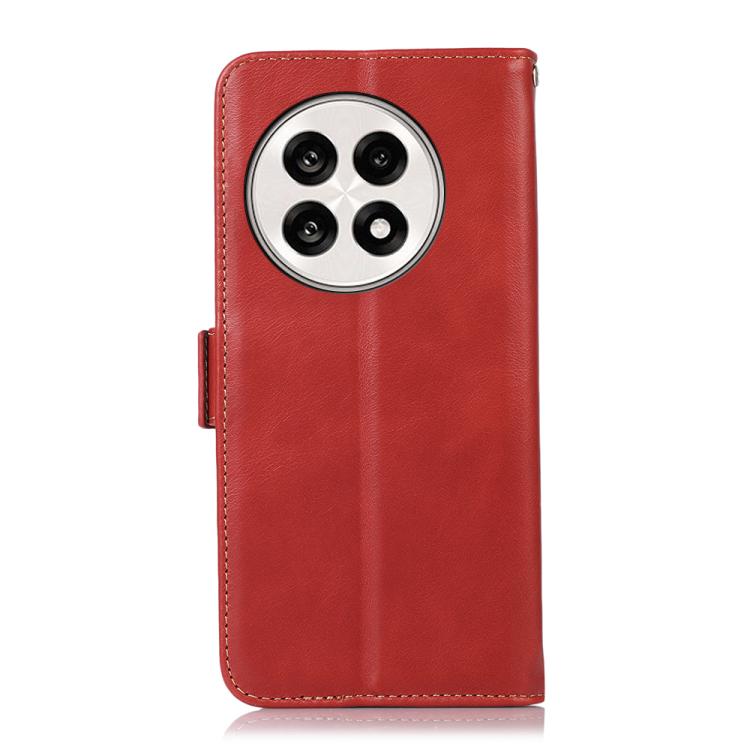 For OnePlus Ace 5 Pro / Ace 5 Magnetic Crazy Horse Texture Genuine Leather RFID Phone Case(Red)