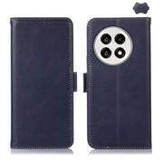 For OnePlus Ace 5 Pro / Ace 5 Magnetic Crazy Horse Texture Genuine Leather RFID Phone Case(Blue)