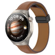 For Huawei Watch 4 / Watch 4 Pro Folding Buckle Genuine Leather Watch Band(Brown) - free shipping - PMc TechLife - Order now!