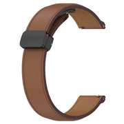 For Huawei Watch 4 / Watch 4 Pro Folding Buckle Genuine Leather Watch Band(Brown)