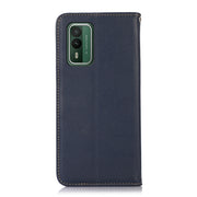 For Nokia XR21 KHAZNEH Nappa Top Layer Cowhide Leather Phone Case(Blue)