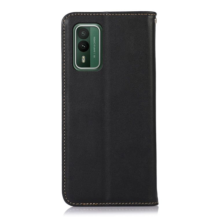 For Nokia XR21 KHAZNEH Nappa Top Layer Cowhide Leather Phone Case(Black)