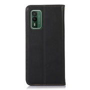 For Nokia XR21 KHAZNEH Nappa Top Layer Cowhide Leather Phone Case(Black)