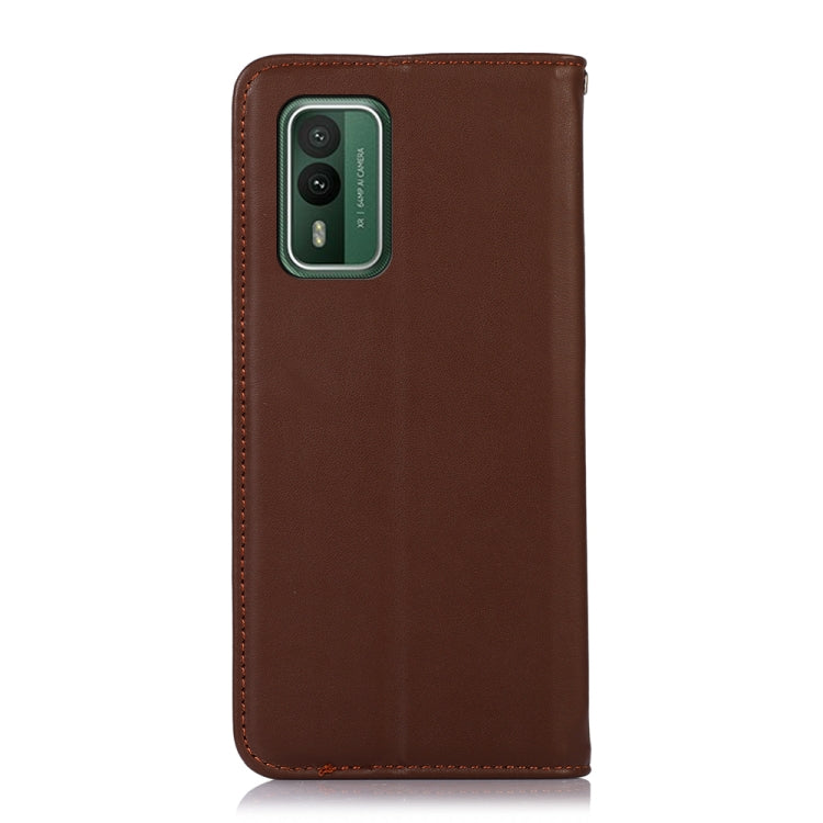 For Nokia XR21 KHAZNEH Nappa Top Layer Cowhide Leather Phone Case(Brown)