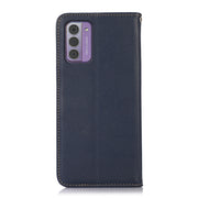 For Nokia G42 5G KHAZNEH Nappa Top Layer Cowhide Leather Phone Case(Blue)