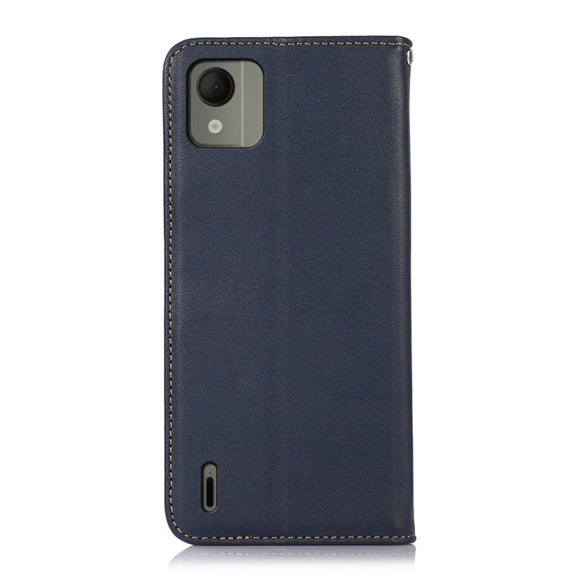 For Nokia C110 KHAZNEH Nappa Top Layer Cowhide Leather Phone Case(Blue)