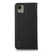 For Nokia C110 KHAZNEH Nappa Top Layer Cowhide Leather Phone Case(Black)