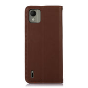 For Nokia C110 KHAZNEH Nappa Top Layer Cowhide Leather Phone Case(Brown)