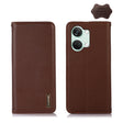 For OnePlus Nord 3 / Ace 2V KHAZNEH Nappa Top Layer Cowhide Leather Phone Case(Brown) - OnePlus Cases by PMC TechLife | Online Shopping South Africa | PMC TechLife | Buy Now Pay Later Mobicred