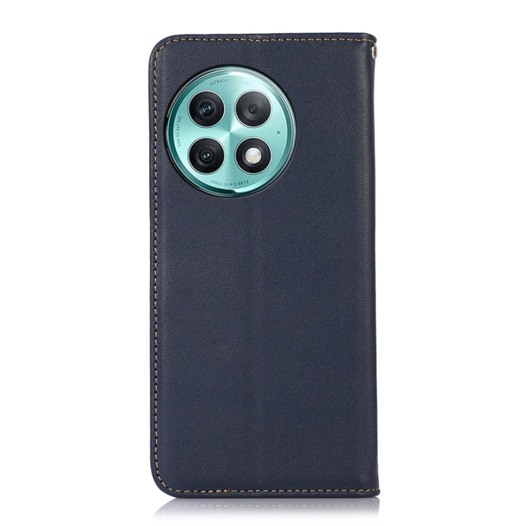 For OnePlus Ace 2 Pro KHAZNEH Nappa Top Layer Cowhide Leather Phone Case(Blue)
