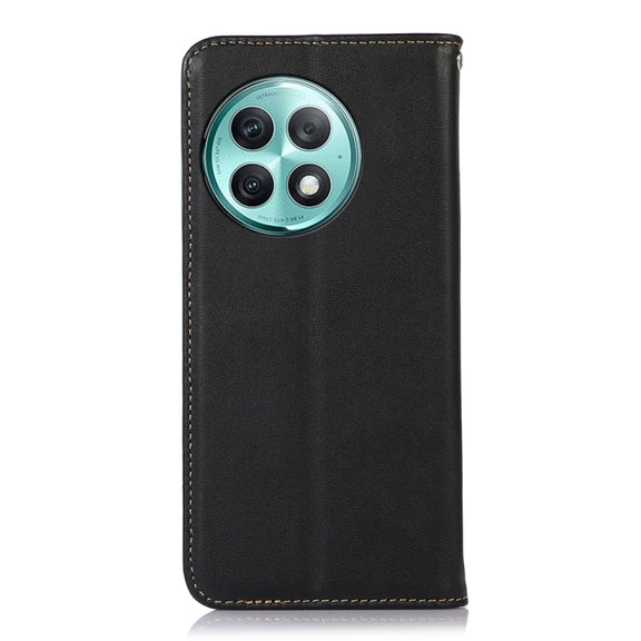 For OnePlus Ace 2 Pro KHAZNEH Nappa Top Layer Cowhide Leather Phone Case(Black)