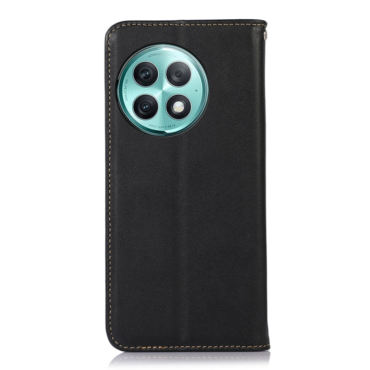 For OnePlus Ace 2 Pro KHAZNEH Nappa Top Layer Cowhide Leather Phone Case(Black)